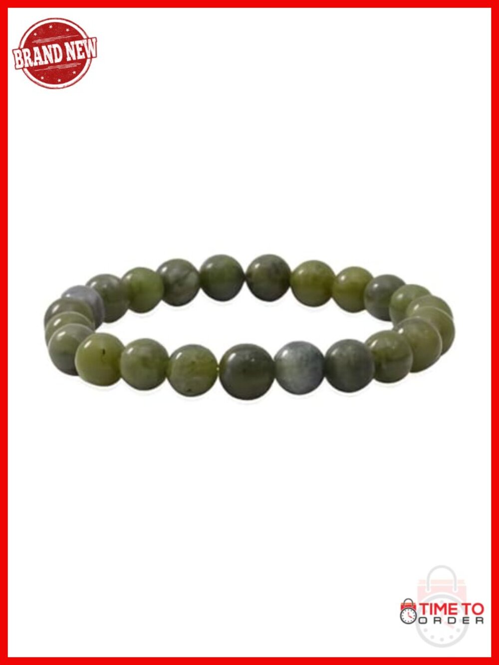 Real Connemara Marble Handcrafted Stretch Bracelet for Women